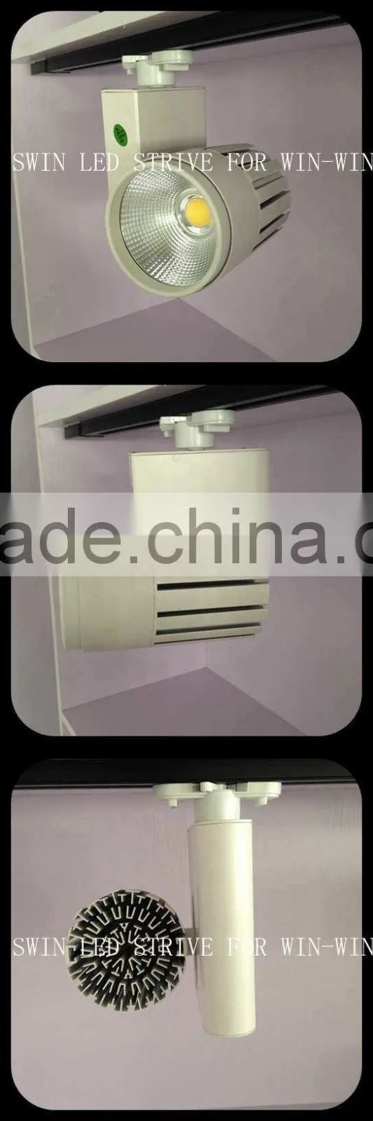 Original Bridgelux cob dimmable white color led tracklight 40W