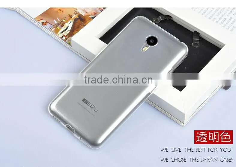 New arrival soft colorful silicone tpu case cover for meizu m2 note