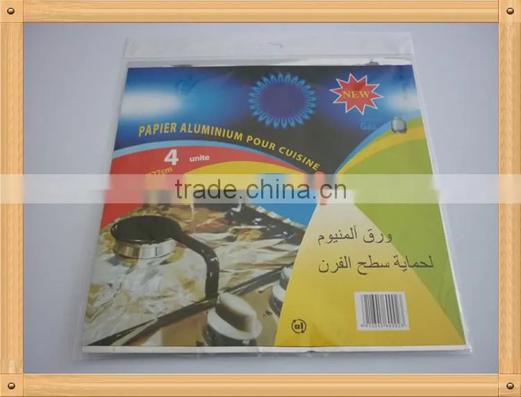 Disposable Square Aluminium Foil Gas Stove Protector