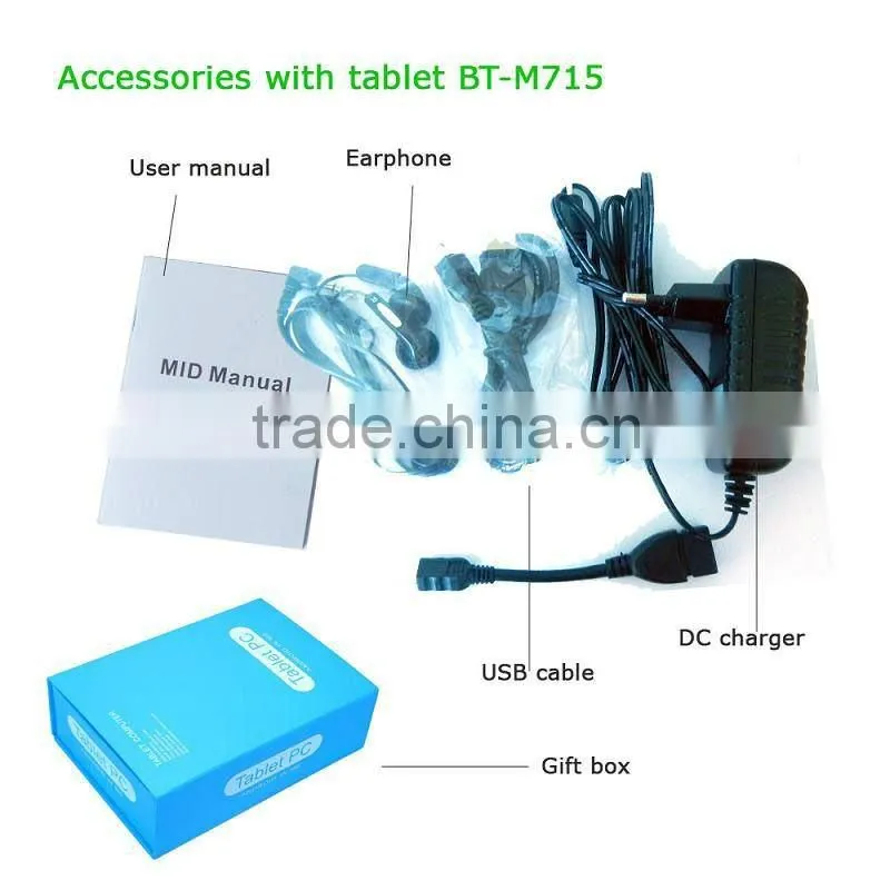 Cheapest 7"2g tablet with gsm with SIM card (GSM)