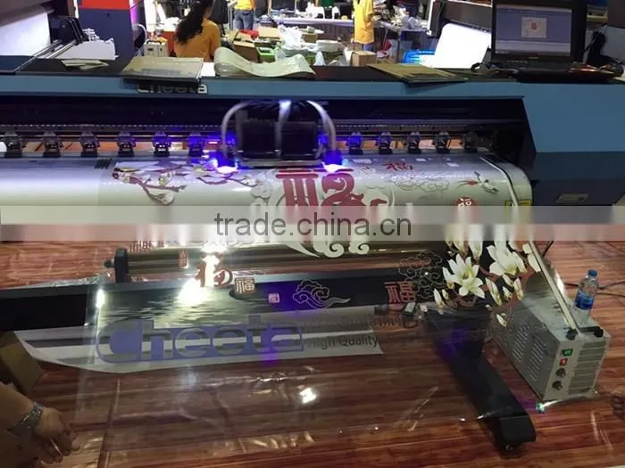 high quality stable machine 1.9m DX5 Printhead UV LED roll to roll Inkjet Printer