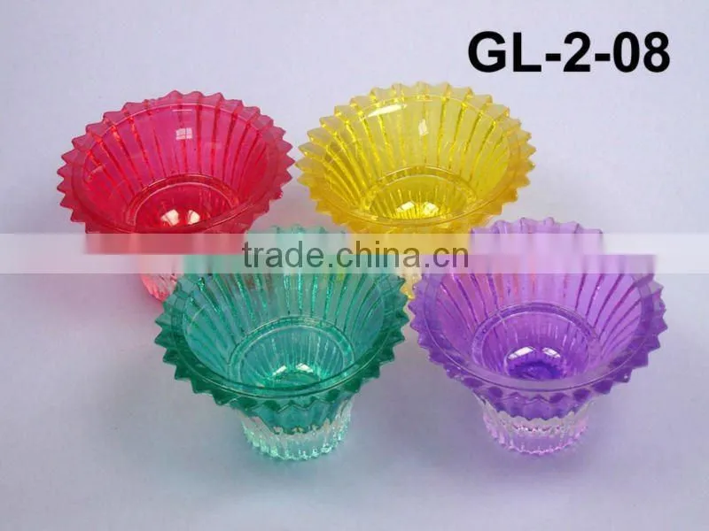round glass candle holder for multi-use
