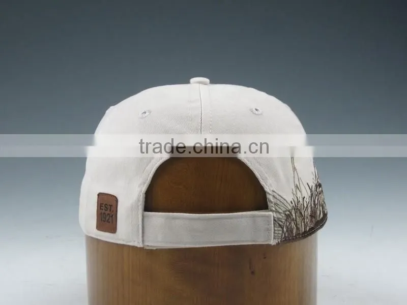 Cotton baseball caps washed sports cap with Velcro adjustable
