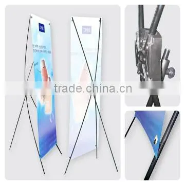2013 hot sale & high quality indoor & outdoor X banner stand displays, outdoor water tank x banner display for advertising