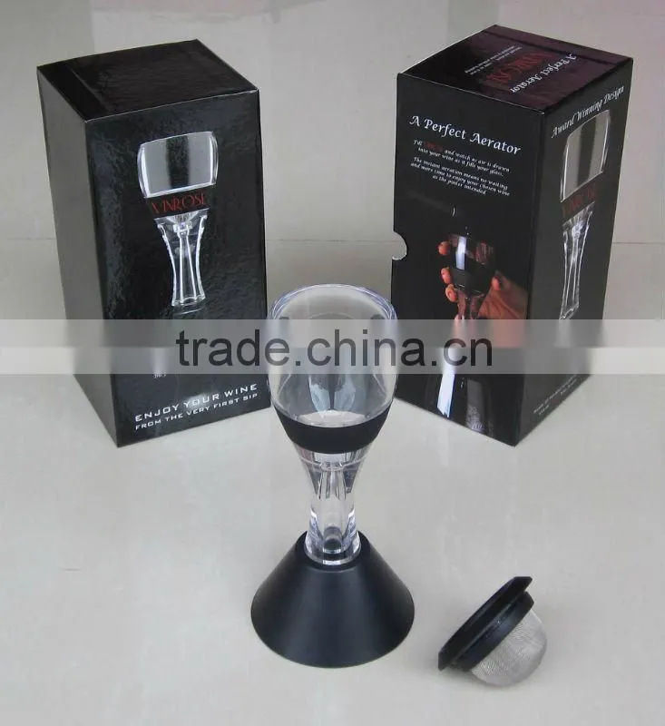 Hour glass wine decanter wine aerator