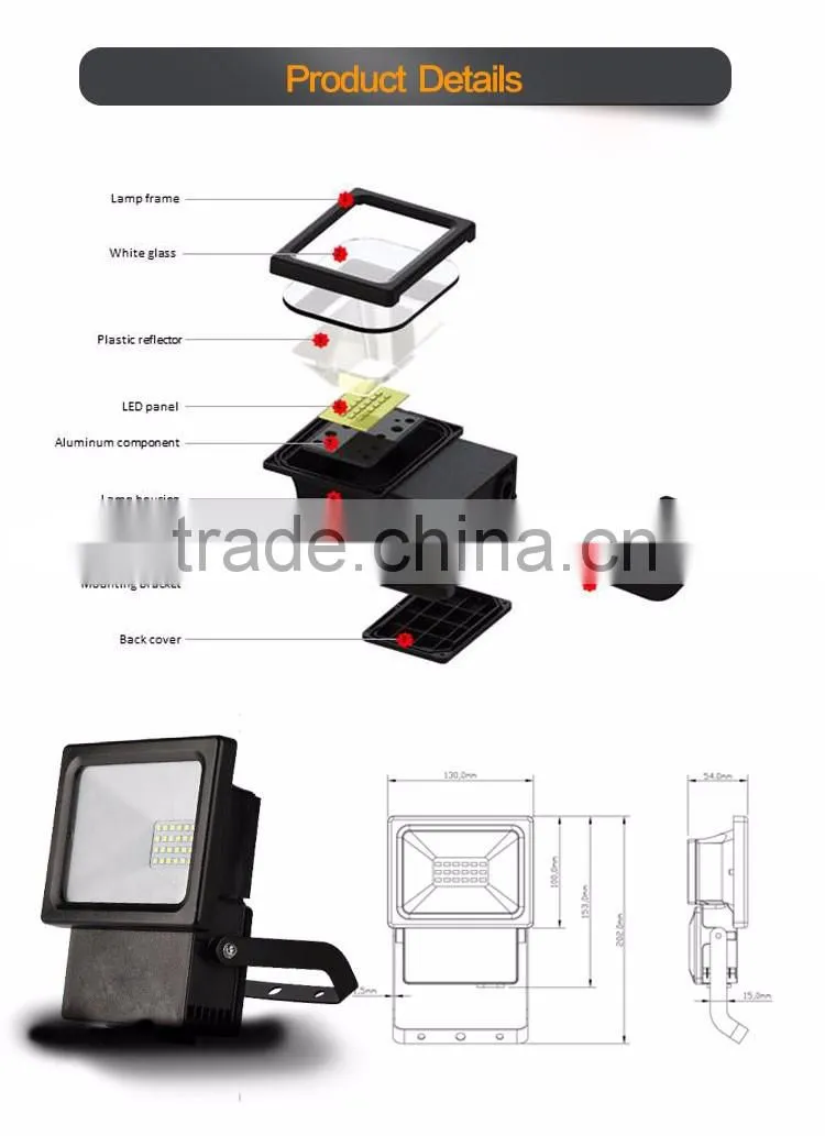 m051715 beam angel led flood light anti glare flood light