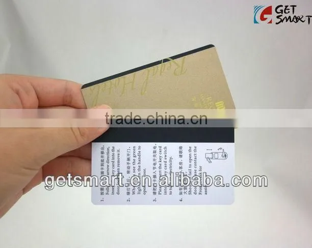Latest Beautiful Card!! Best Quality SGS Approval Gold Silk-Screen Printing Magnetic Strip PVC Business Card
