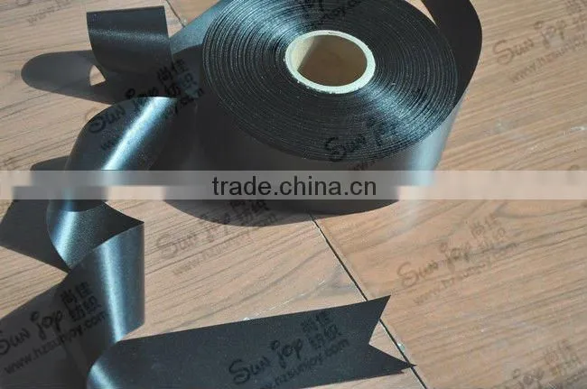 25mm black satin ribbon labels