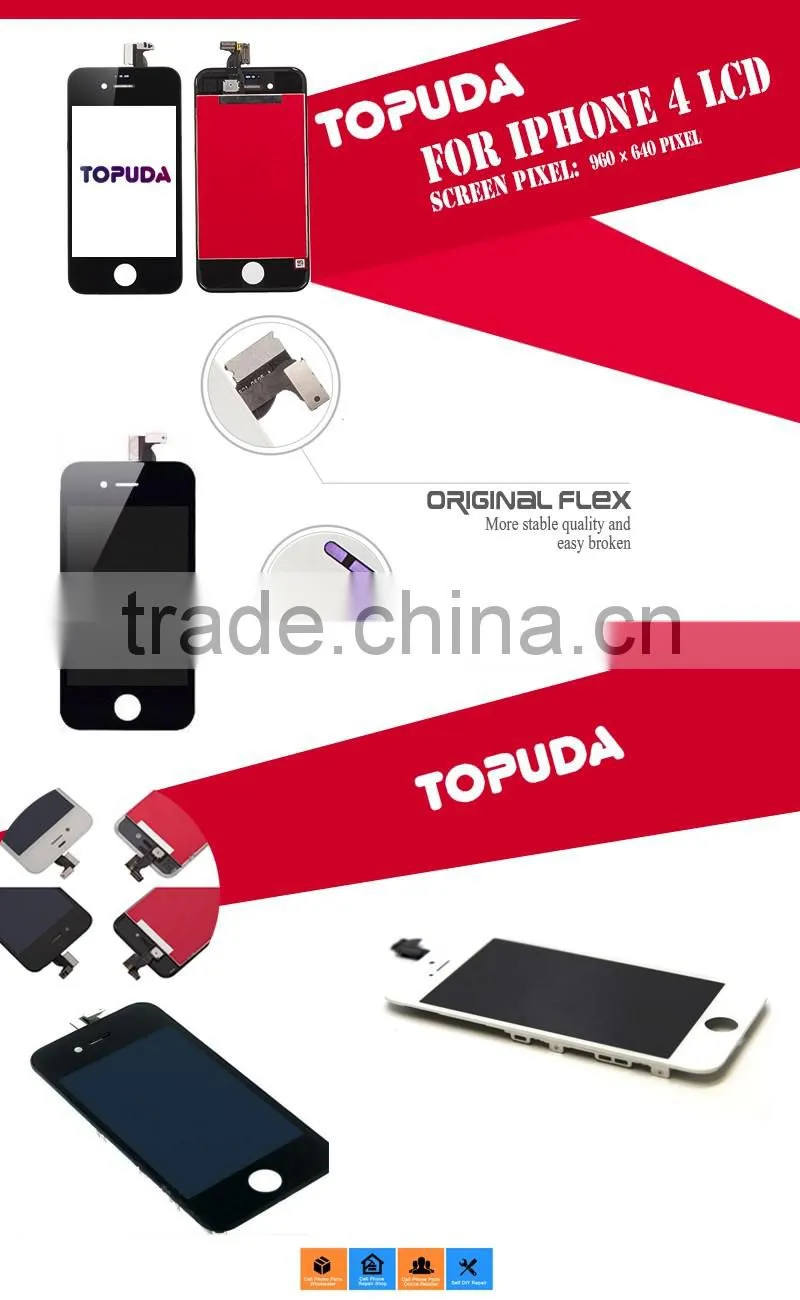 Alibaba Best-selling mobile phone display for iphone4 lcd replacement screen