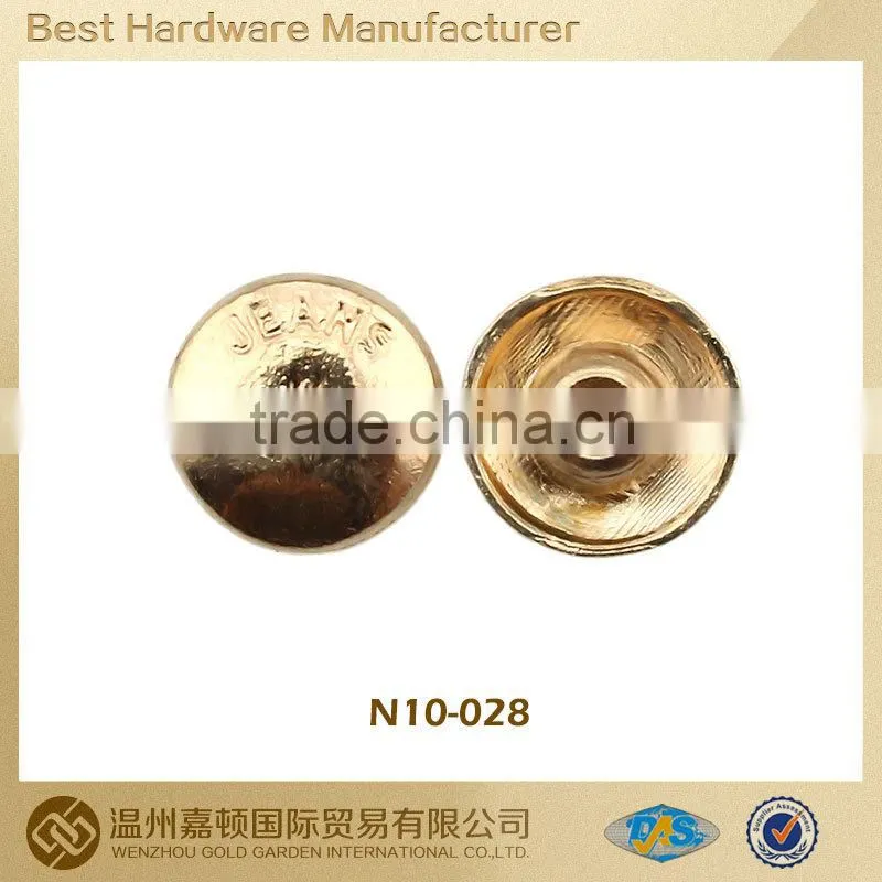 decorative rivets round single cap jean rivets