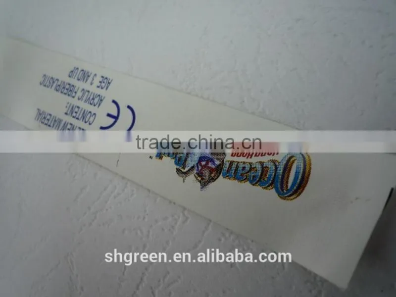Computerized washable polyester taffeta printing labels