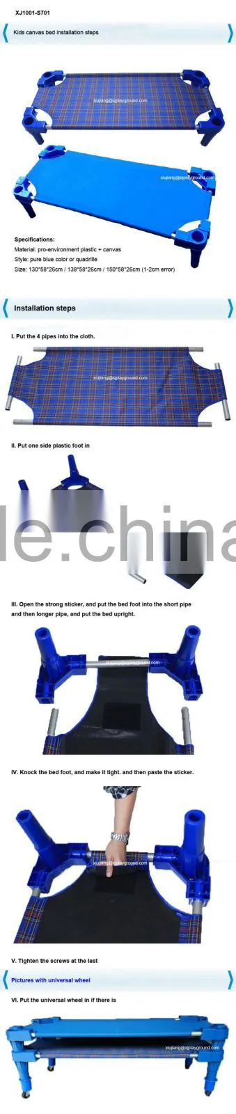 school furniture wholesale customized kids plastic bed factory