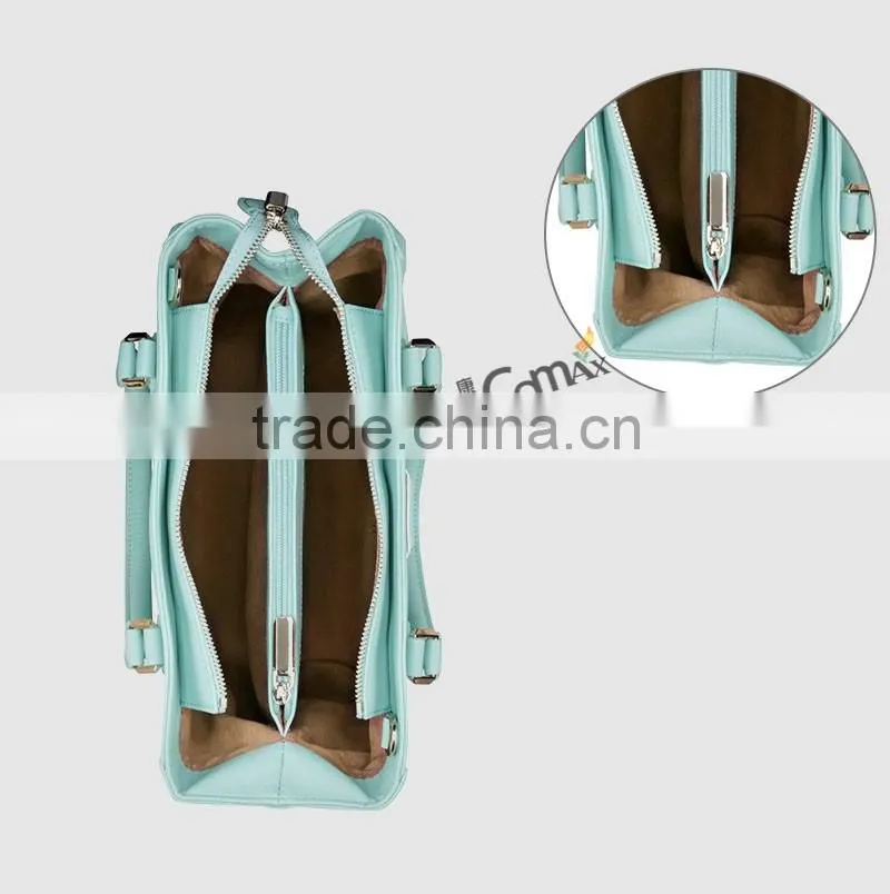 Rose gold metal locking zipper slider for handbag