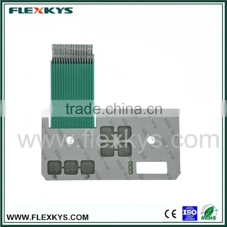 Metal dome adhesive circuit membrane keypad with sheiding layer