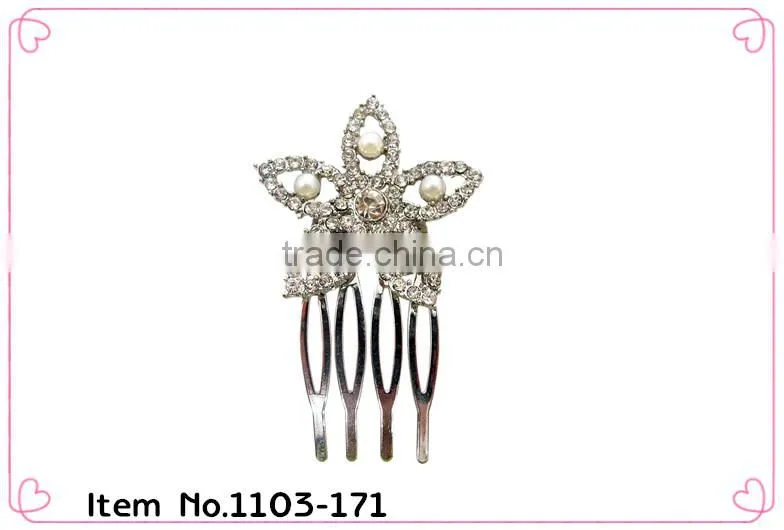 Hot sale!!! vintage wedding hair combs metal hair side combs