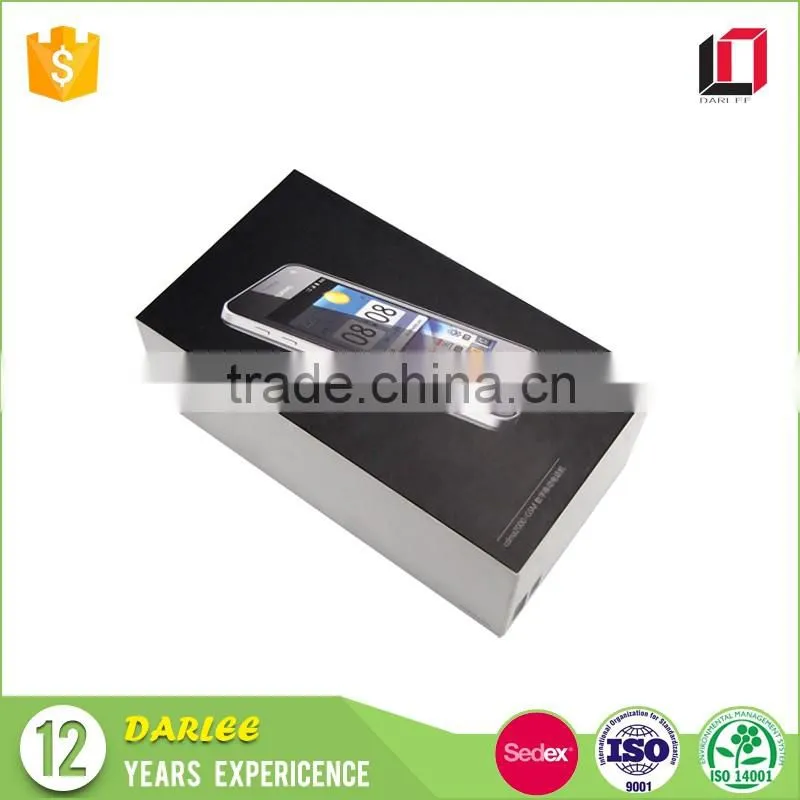 Wholesale free samples high end custom cardboard paper cell phone box with own logo