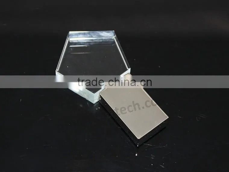 gadgets crystal glass usb key flash drive 128mb gift small flash drive