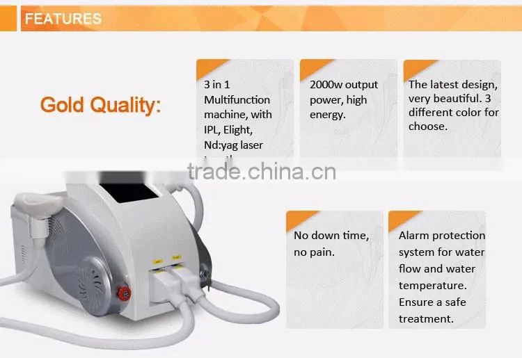 Promotion high frequency ipl handle home laser hair removal machine for acne treatment