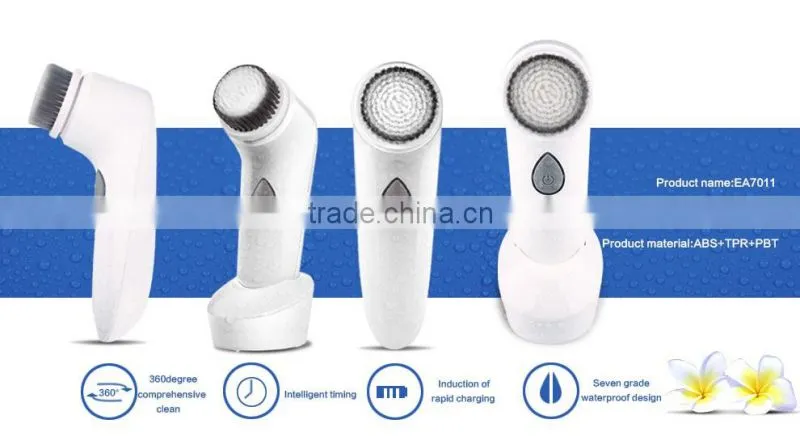 China OEM Electrical Sonic Vibrating Deep Cleaning Rapid charging IPX7 Waterproof Face Brush