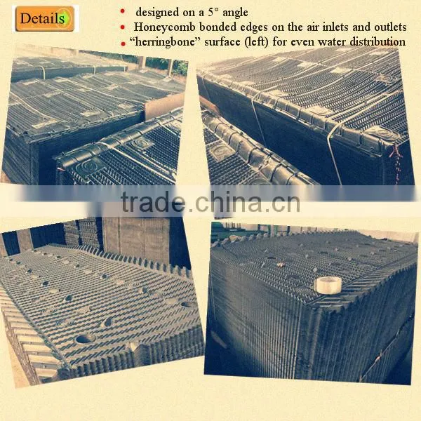 Stable performance&good elastic charctor PVC Cooling tower fills, Marley Cooling tower pvc fills