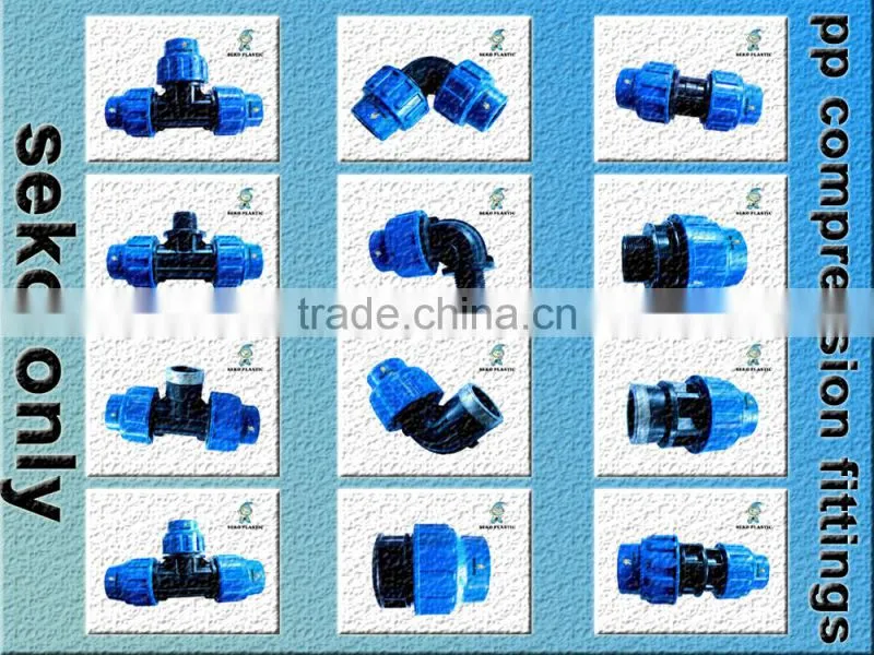 irrigation pipe fittings,plastic end cap, PP COMPRESSION FITTING END CAP