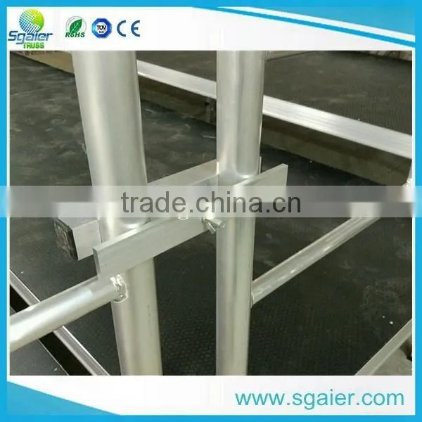 Indoor main portable spectator stand,bleacher stand with guardrail