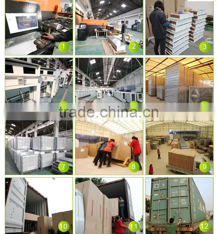 Greenhouse cooling equipment evaporative cooling pad