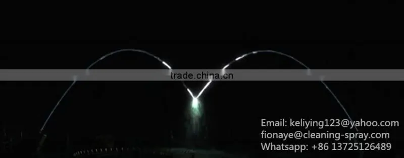 Crystal jumping laminar jet water fountain
