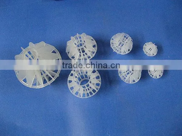 50mm Plastic Hollow ball in Scrubbing tower/ Polypropylene Plastic hollow Ball
