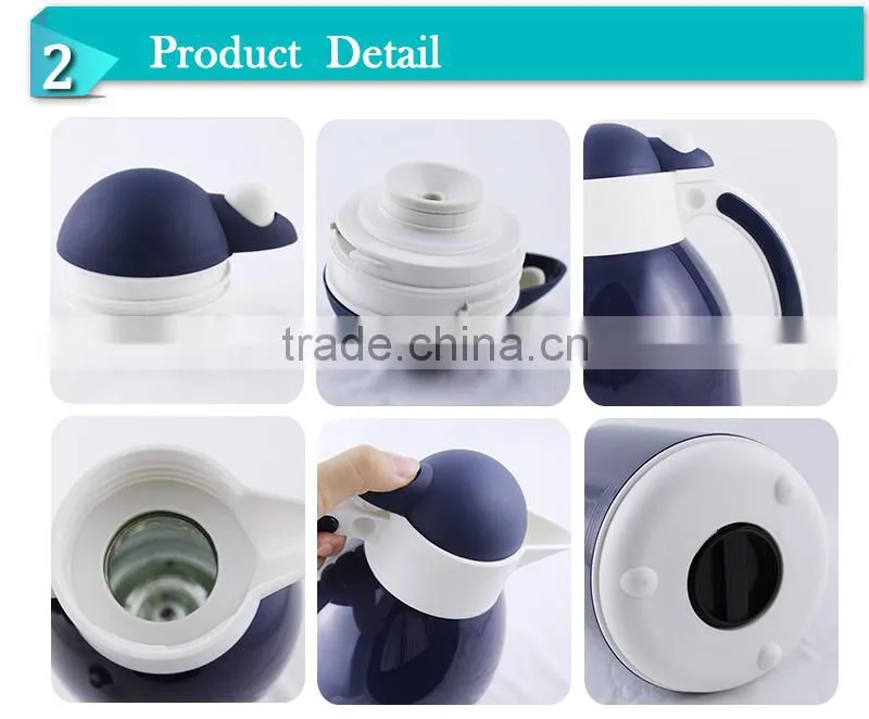 2015 the newest plastic body and glass liner hot sales vacuum milk pot