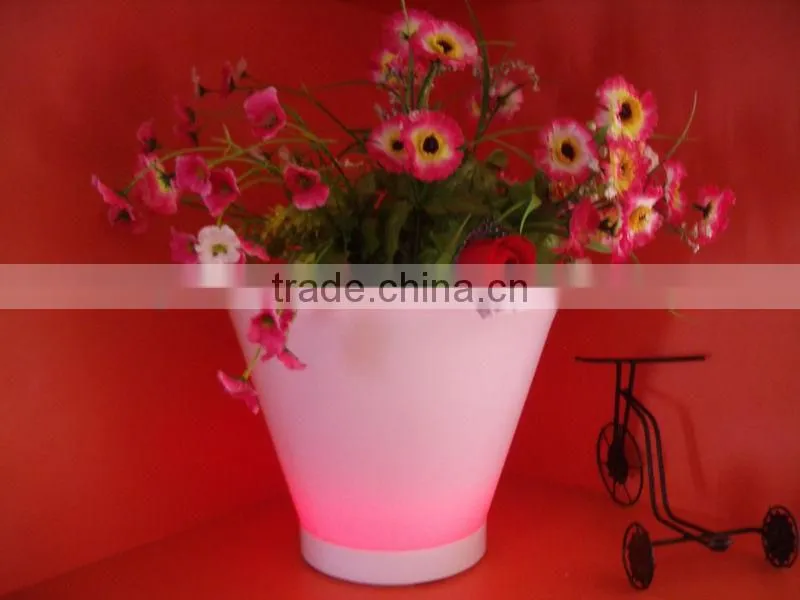 LED flowering plant pots planters pots garden flower pot