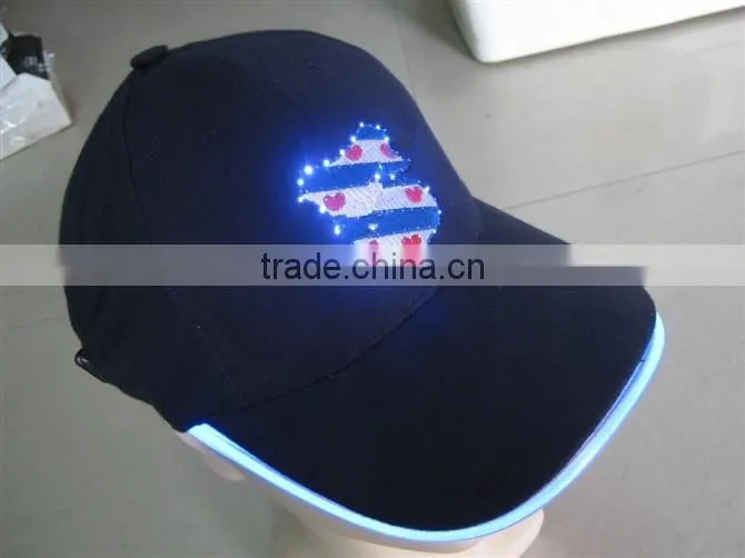 led night light trucker cap/vans trucker cap
