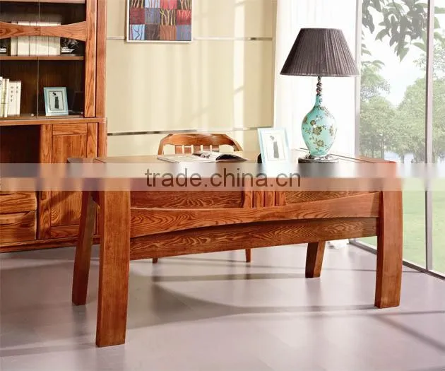 High taste of home office room Wooden Computer Desk with bookcase