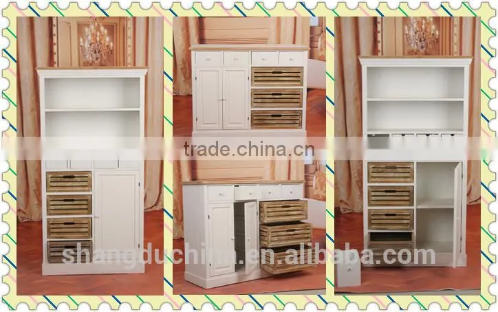 Home furniture handmade solid painting wooden miniature furniture wooden cabinet