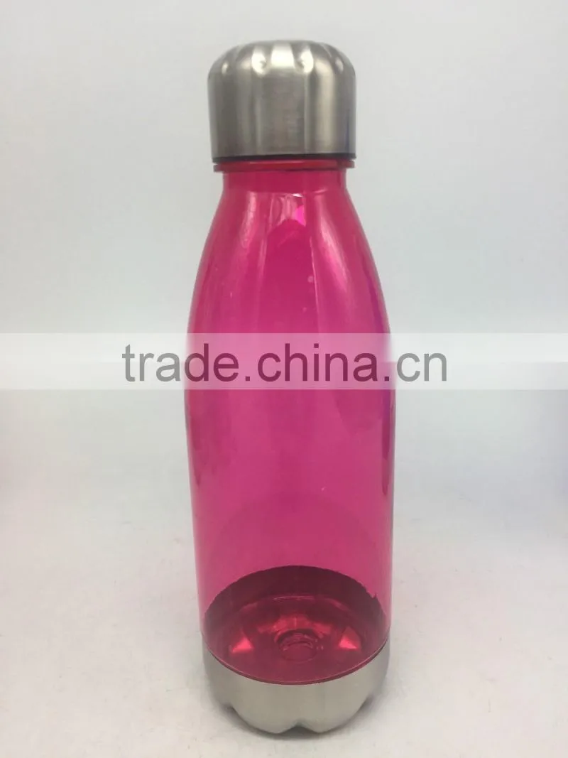 Clean transparent plastic water cola bottle 750ml