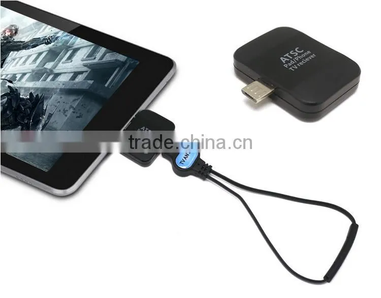 Auto Mobile Portable Android 2 mhz DVB-T2s DVBT T2 Smart Micro USB Digital TV Tuner Mini Box Receiver For Android Pad Bus