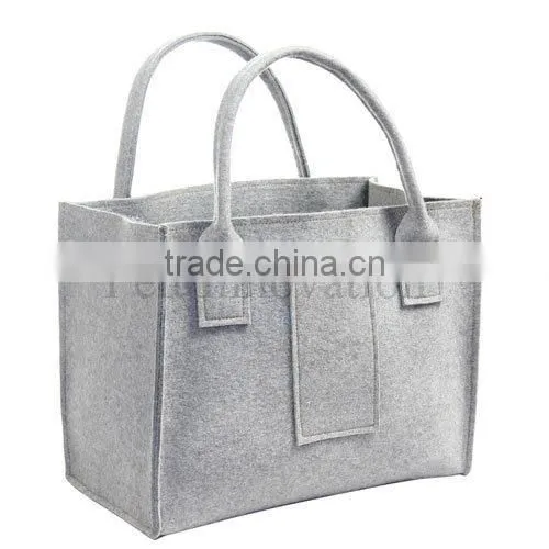 Eco-Friendly Shopping Felt Bag in Fashion Design