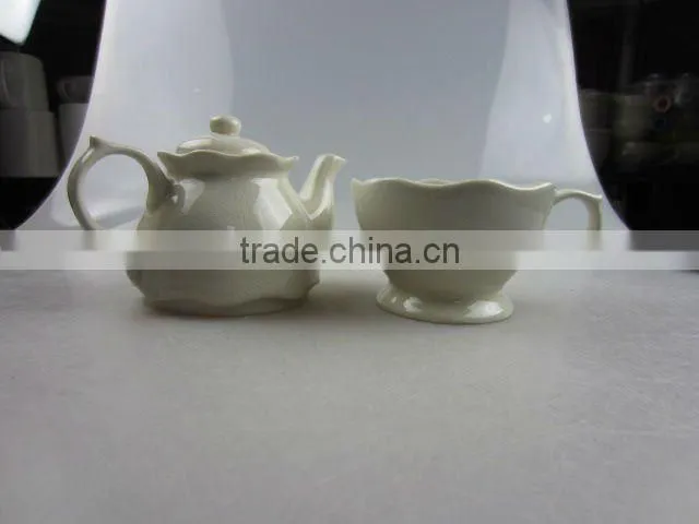 Stock set of coffee pot with cup