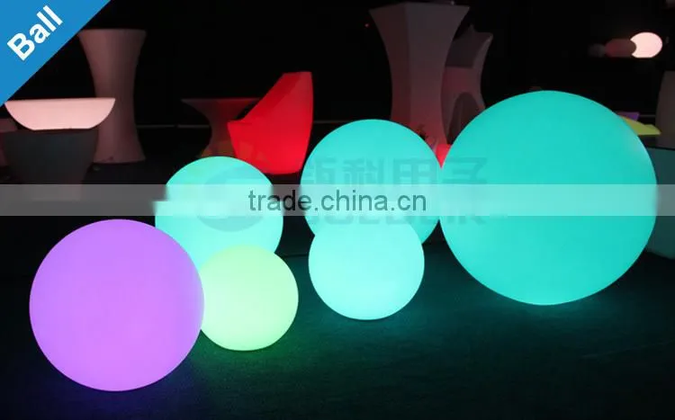 GLACS Control RGB Color Dia 80cm Large Battery Garden Glow Plastic LED Outdoor Ball Light