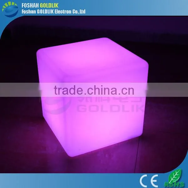 Night Light Remote Control Childen Seat LED Glowing Kids Cube Chair