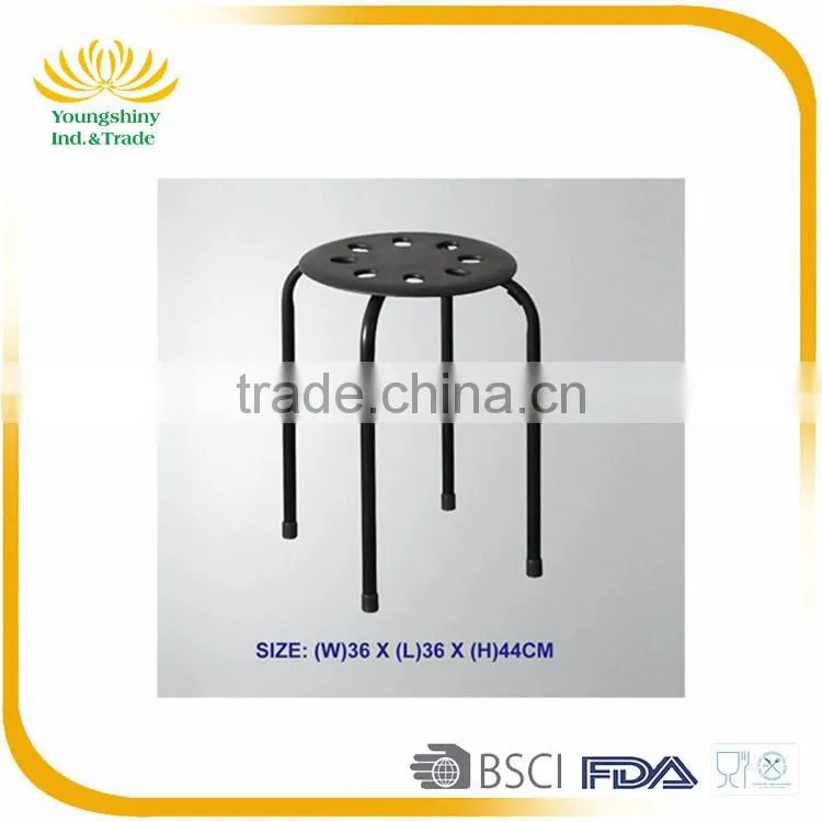 Simple design metal dining chair, home goods black hotel metal wholesale dining chair