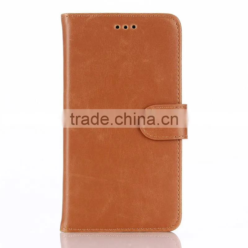 High quality crazy-horse PU card bumper/pocket cell phone case for LG