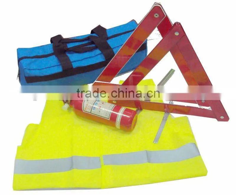 YYS12043 Auto safety kit with warning triangle