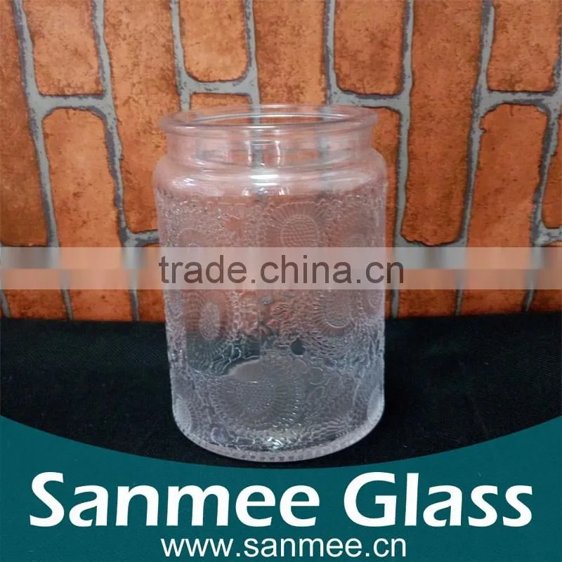 Hot Sale Transparent Glass Jar Glass Storage Jar With Custom Lid For Canning