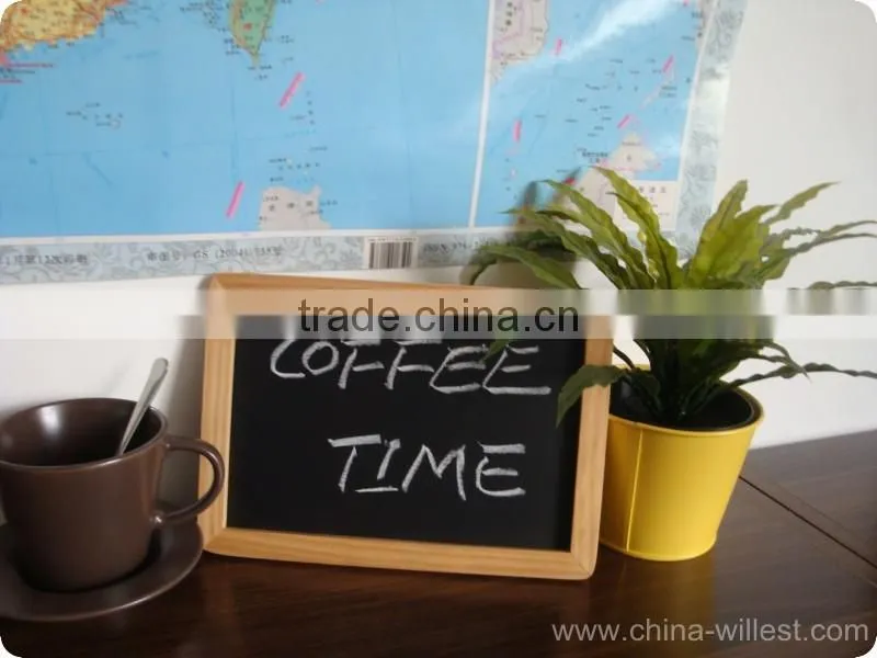 high quality pine wood frame chalkboard for bar, black board