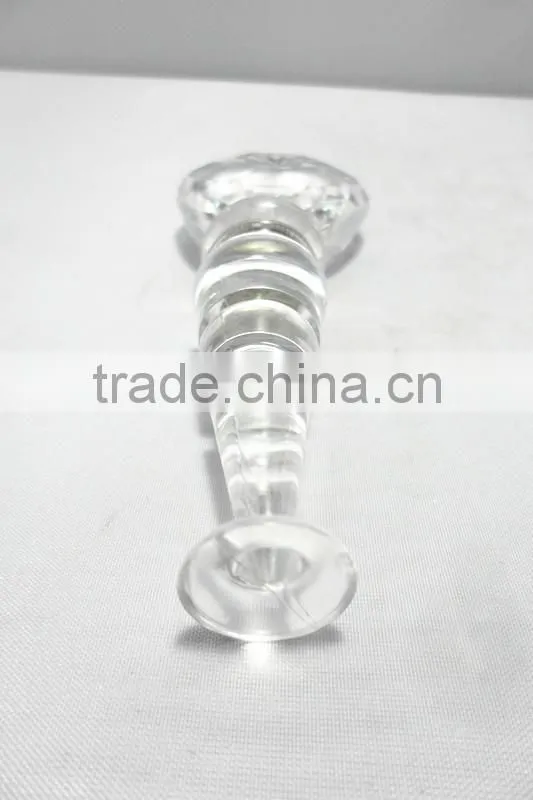 LED high clear acrylic heart shaped wine stopper