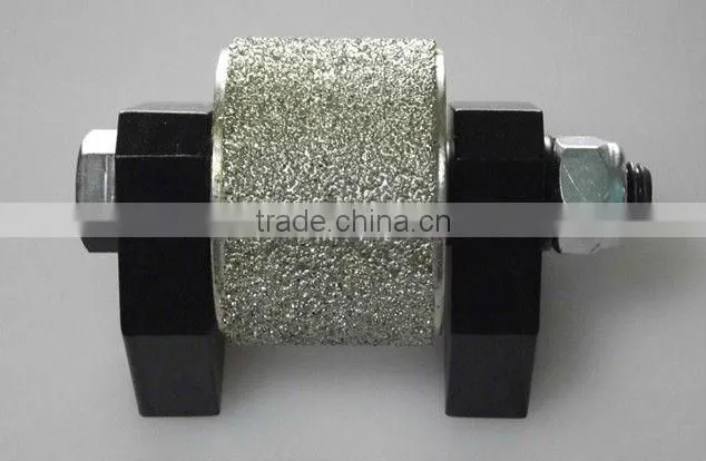 Vacuum brazed diamond abrasive drum wheels for stones