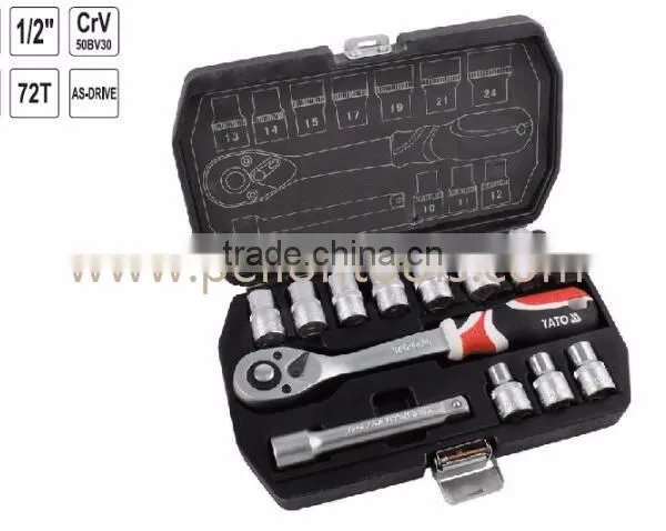 12pcs Car Repair Tool Set Wrench Set 1/2'' Drive CrV50BV30 Hand Tool