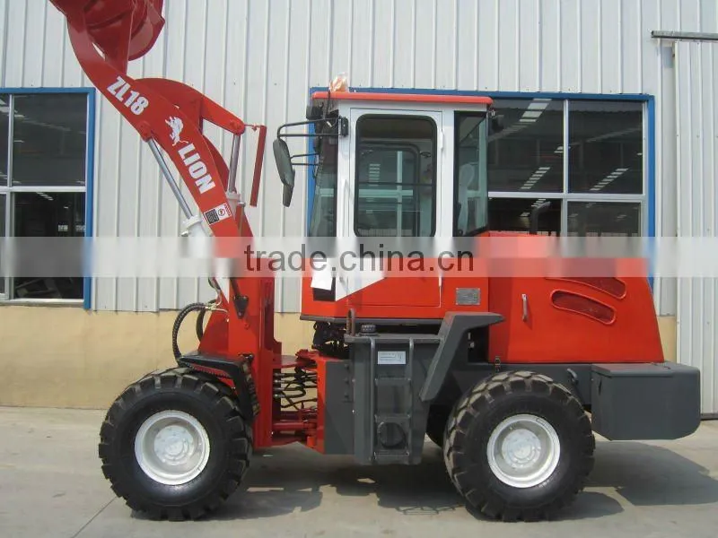 zl18 1.8ton broom wheel loader machine with ce