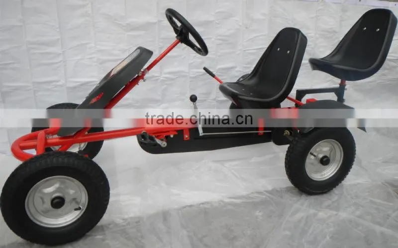 two seat 2 person pedal cart kart with CE certificate